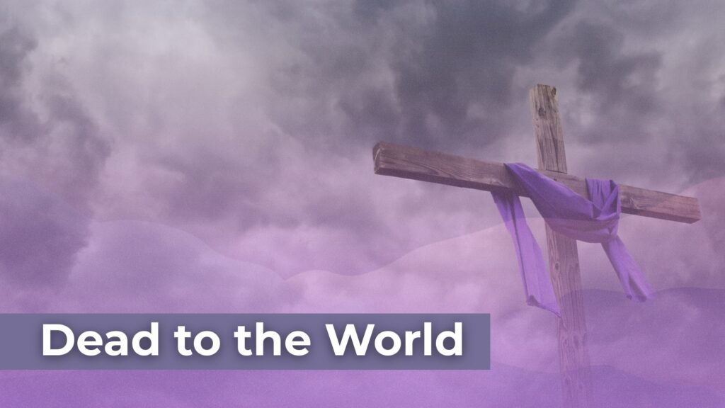 The Cross, Sin, Dead to Sin, Dead to the World, Dead to the Law, Dead to the Old Man, Jesus, Overcomer
