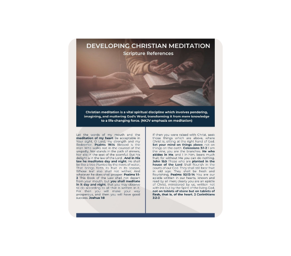 Christian Meditation Scriptures