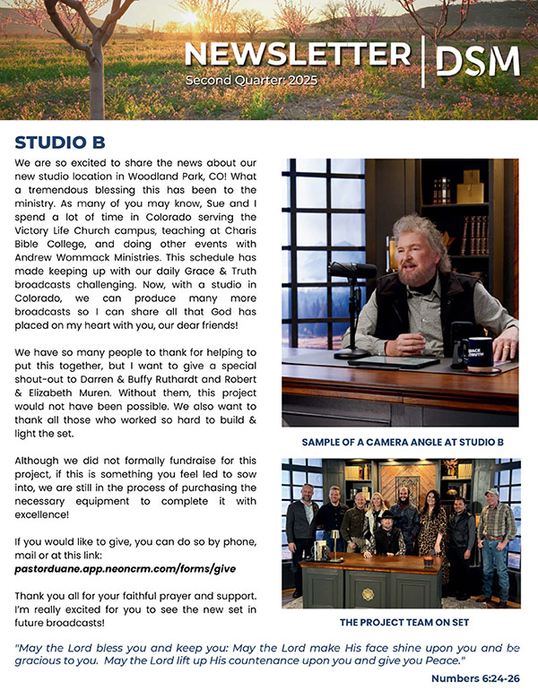 Second Quarter 2025 Newsletter Cover