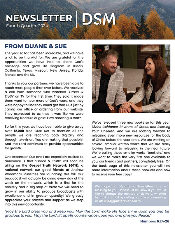 Fourth Quarter 2024 Newsletter Cover